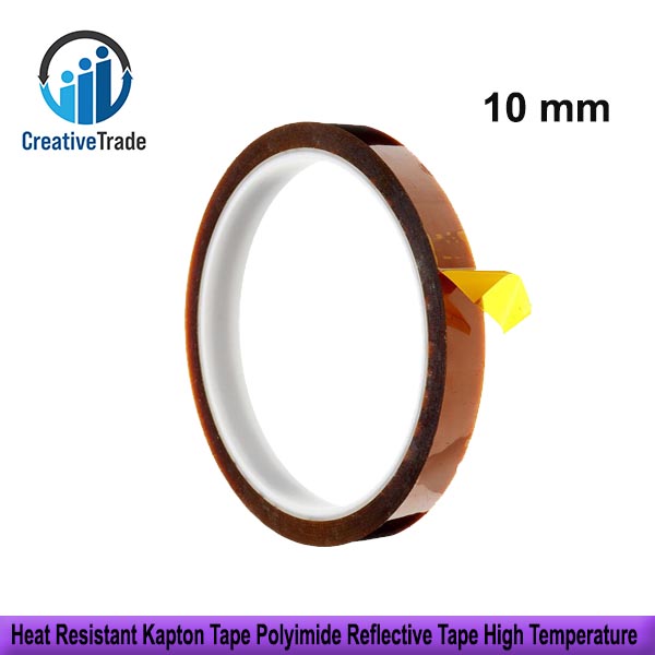Picture of Heat Resistant Kapton Tape Polyimide Reflective Tape High Temperature Adhesive Polyimide Faucet Electronic Industry- Wide-10mm