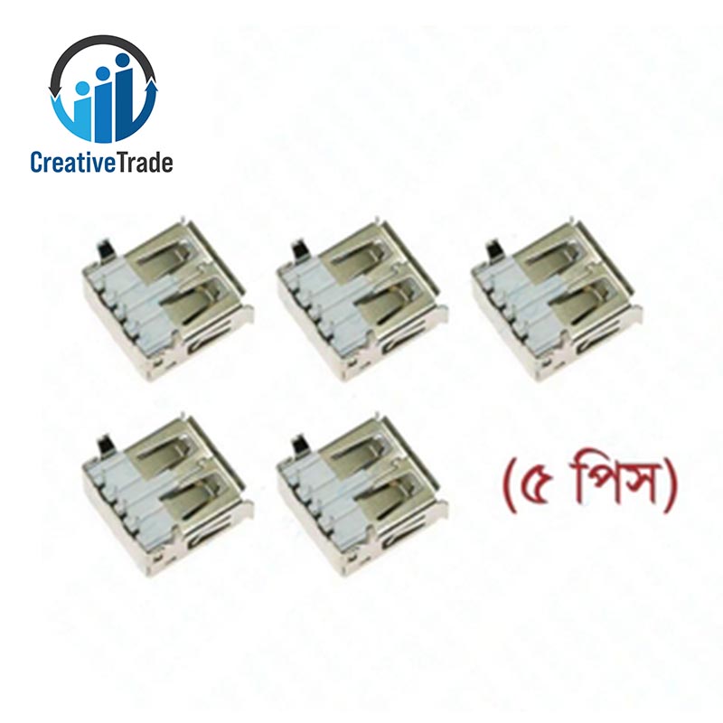Picture of 5Pcs Female USB 2.0 Angle Or Straight Socket Type-A 4 Pin Female Plug DIP Socket Connector Panel Mount For Data Cable Charging Socket LED Electronics Projects DIY Picture of 5Pcs Female USB 2.0 Angle Or Straight Socket Type-A 4 Pin Female Plug DIP Socket Connector Panel Mount For Data Cable Charging Socket LED Electronics Projects DIY