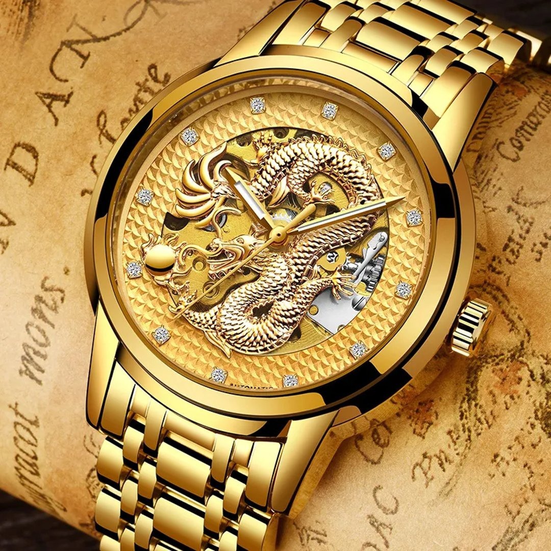 Picture of Wishdoit Luxury Mens Automatic Mechanical Waterproof Stainless Steel Watch