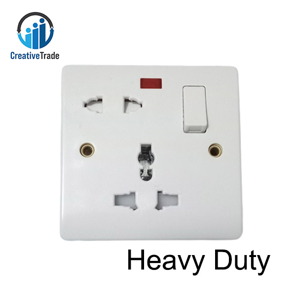 Picture of 13A 5 Pin Multi Socket For UK Plug Air-Conditioner, Geyser, Induction Cooker, Water Heater, Washing Machine, Microwave Oven, Refrigerator Picture of 13A 5 Pin Multi Socket For UK Plug Air-Conditioner, Geyser, Induction Cooker, Water Heater, Washing Machine, Microwave Oven, Refrigerator
