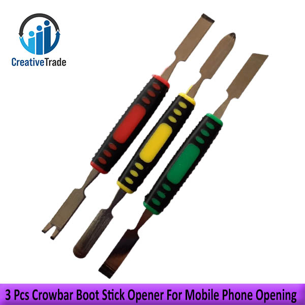 Picture of Universal Stainless Steel 3 Pcs Crowbar Boot Stick Opener For Mobile Phone Computer Home Appliance Disassembling Tool Picture of Universal Stainless Steel 3 Pcs Crowbar Boot Stick Opener For Mobile Phone Computer Home Appliance Disassembling Tool