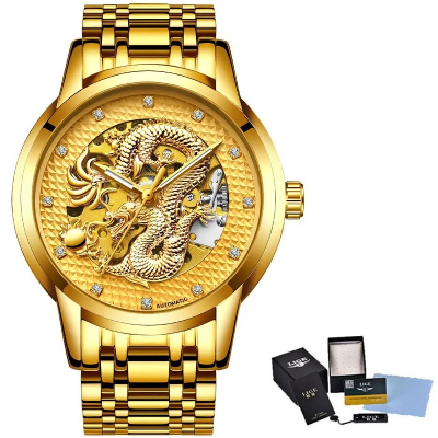 Picture of Wishdoit Luxury Mens Automatic Mechanical Waterproof Stainless Steel Watch