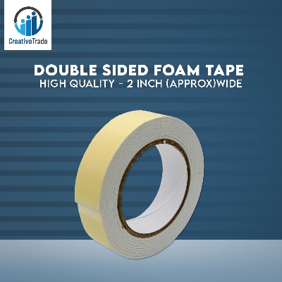 Picture of High Quality - 2 Inch (Approx)Wide Double Sided Foam Tape-White - Easy to Use And Maintain - Refine and Excellent - Refine and Excellent Picture of High Quality - 2 Inch (Approx)Wide Double Sided Foam Tape-White - Easy to Use And Maintain - Refine and Excellent - Refine and Excellent