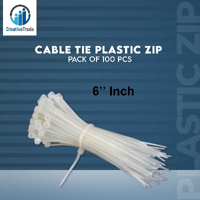 Picture of High Quality - 6" Inch Cable Tie Plastic Zip Tie 100 Pcs (Approx) - Easy to Use And Maintain - Refine and Excellent - Reliable and Durable Picture of High Quality - 6" Inch Cable Tie Plastic Zip Tie 100 Pcs (Approx) - Easy to Use And Maintain - Refine and Excellent - Reliable and Durable