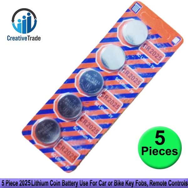 Picture of 5 Piece 2025 Lithium Coin Battery