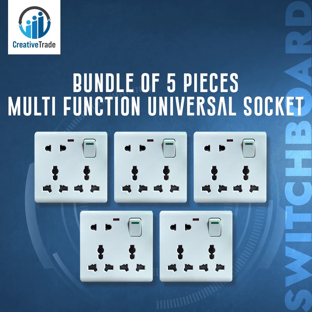 Picture of 8-Pin Multi Socket - 5 Piece Universal Socket Set | Convenient and Versatile Socket Solution for Various Devices Picture of 8-Pin Multi Socket - 5 Piece Universal Socket Set | Convenient and Versatile Socket Solution for Various Devices