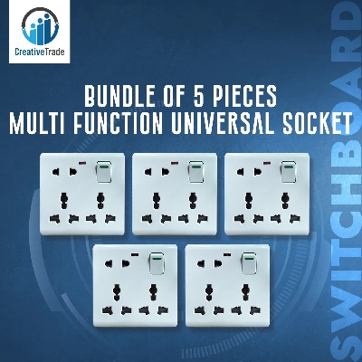Picture of 8-Pin Multi Socket - 5 Piece Universal Socket Set | Convenient and Versatile Socket Solution for Various Devices Picture of 8-Pin Multi Socket - 5 Piece Universal Socket Set | Convenient and Versatile Socket Solution for Various Devices