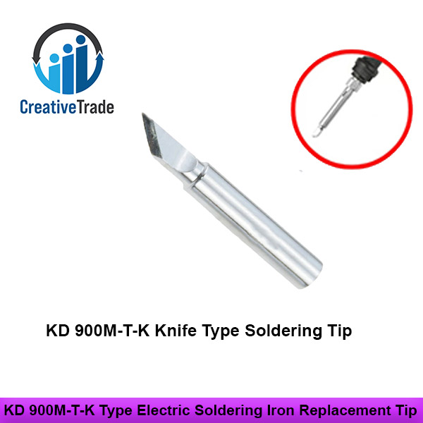 Picture of KD 900M-T-K Type Electric Soldering Iron Replacement Tip Solder Iron Head For V900, 878D- 60W-80W Soldering Welding Repair Station And Kit Picture of KD 900M-T-K Type Electric Soldering Iron Replacement Tip Solder Iron Head For V900, 878D- 60W-80W Soldering Welding Repair Station And Kit