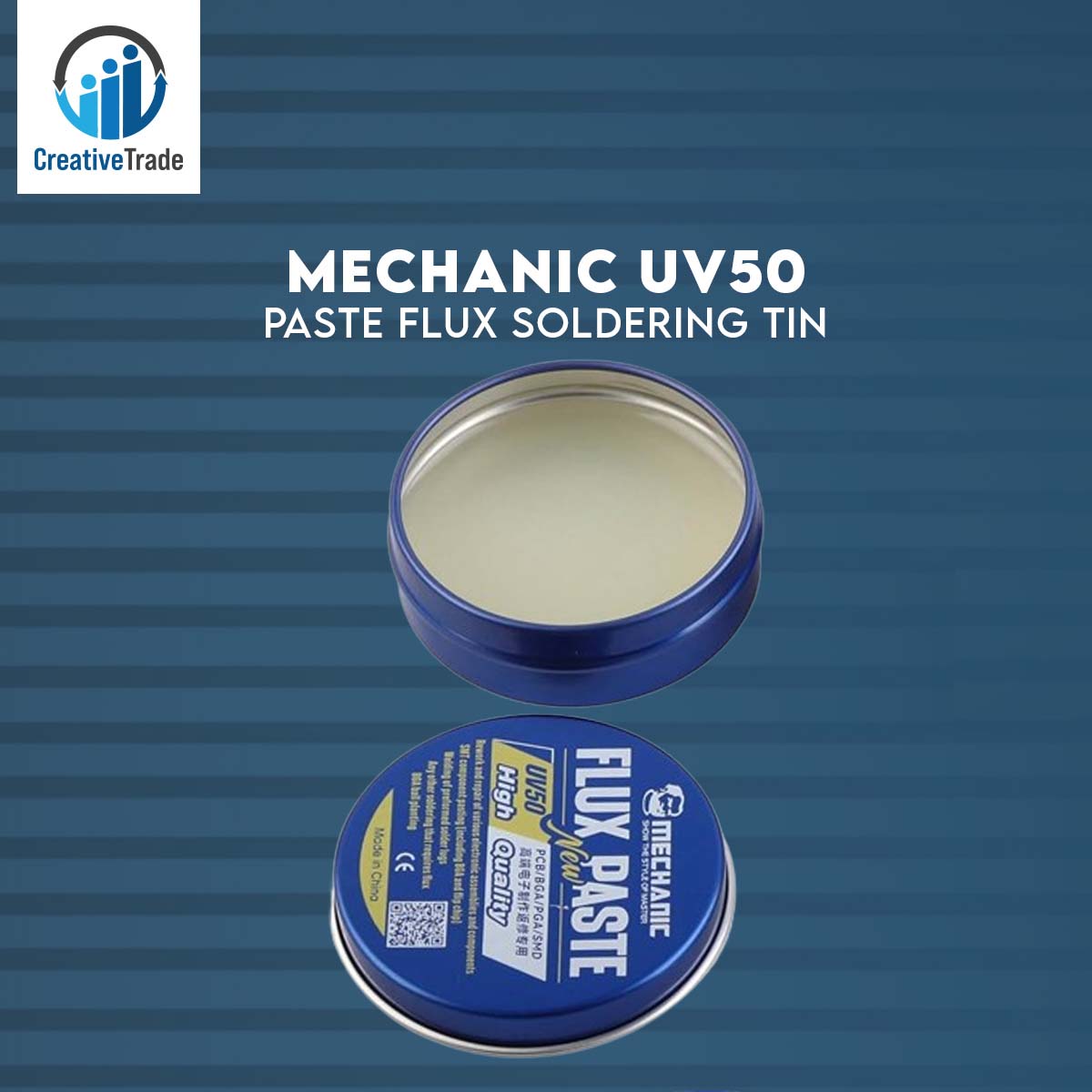 Picture of Mechanic UV50 Paste Flux Soldering Tin Advanced Solder Electric Soldering Iron Welding Fluxes For PCB/BGA/PGA/SMD Repair Picture of Mechanic UV50 Paste Flux Soldering Tin Advanced Solder Electric Soldering Iron Welding Fluxes For PCB/BGA/PGA/SMD Repair