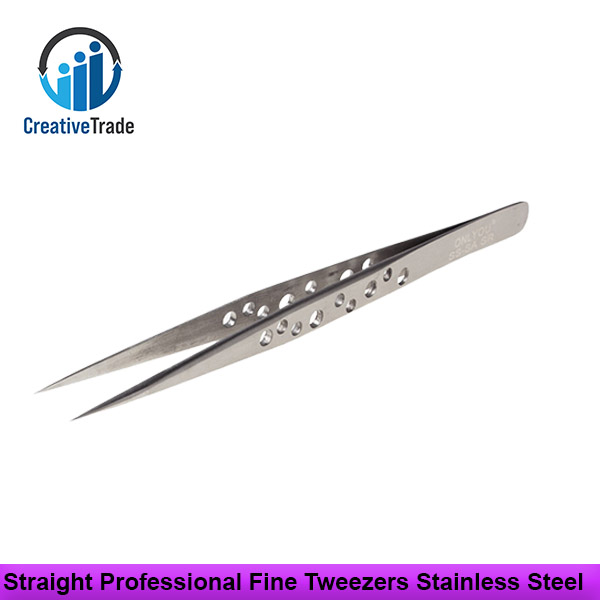 Picture of Koocu Straight Professional Fine Tweezers - High-Quality Stainless Steel Precision Tool for Versatile Uses - Easy Handling and Simple Maintenance Picture of Koocu Straight Professional Fine Tweezers - High-Quality Stainless Steel Precision Tool for Versatile Uses - Easy Handling and Simple Maintenance