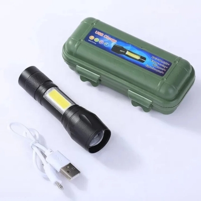 Picture of Rechargeable LED Torch with 3 Modes Plus Zoom Picture of Rechargeable LED Torch with 3 Modes Plus Zoom