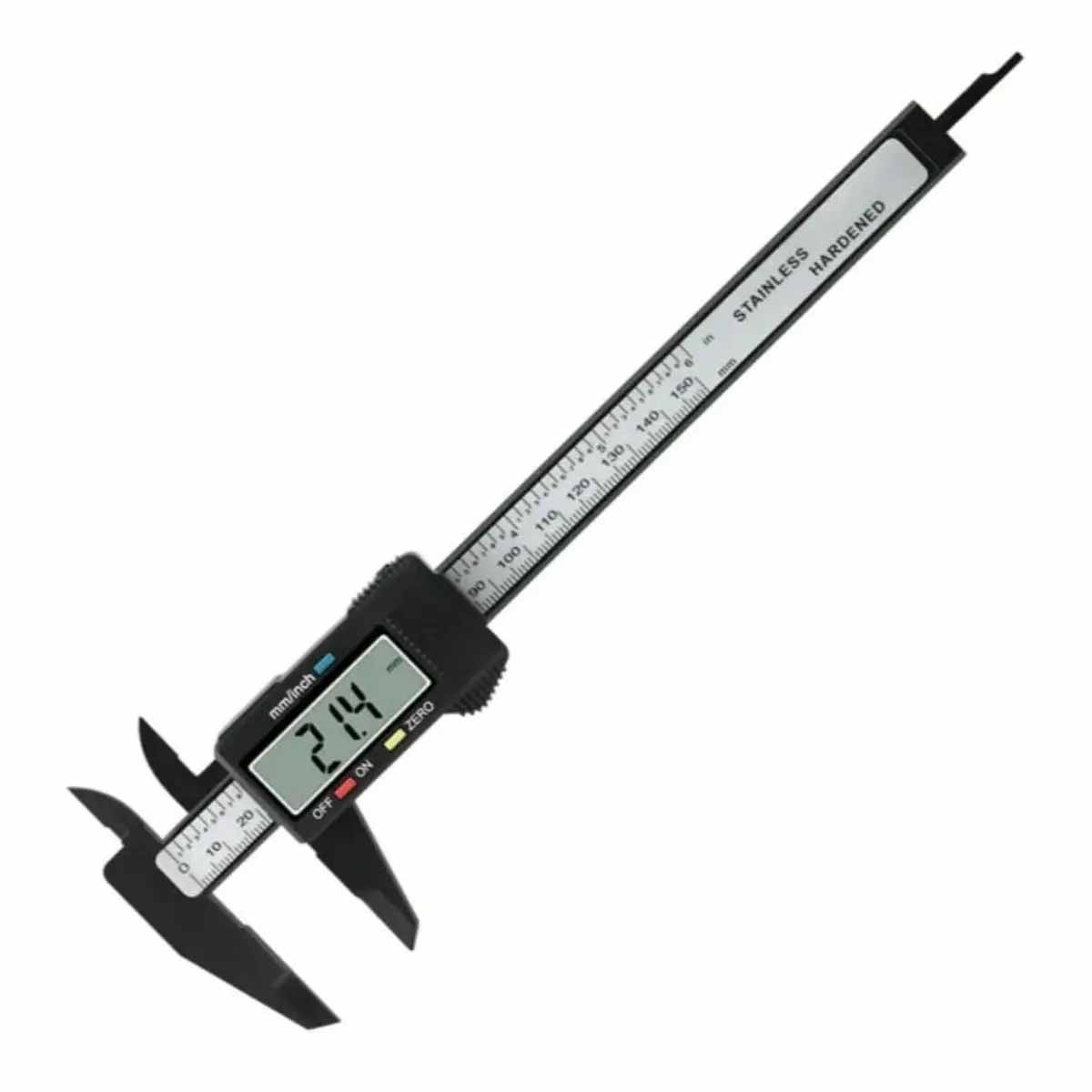 Picture of 6 Inch/ 150mm Electronic Digital Vernier Meter Caliper Carbon Fiber Reinforced Plastic High Precision Slide Caliper LCD Display Measuring Tool
