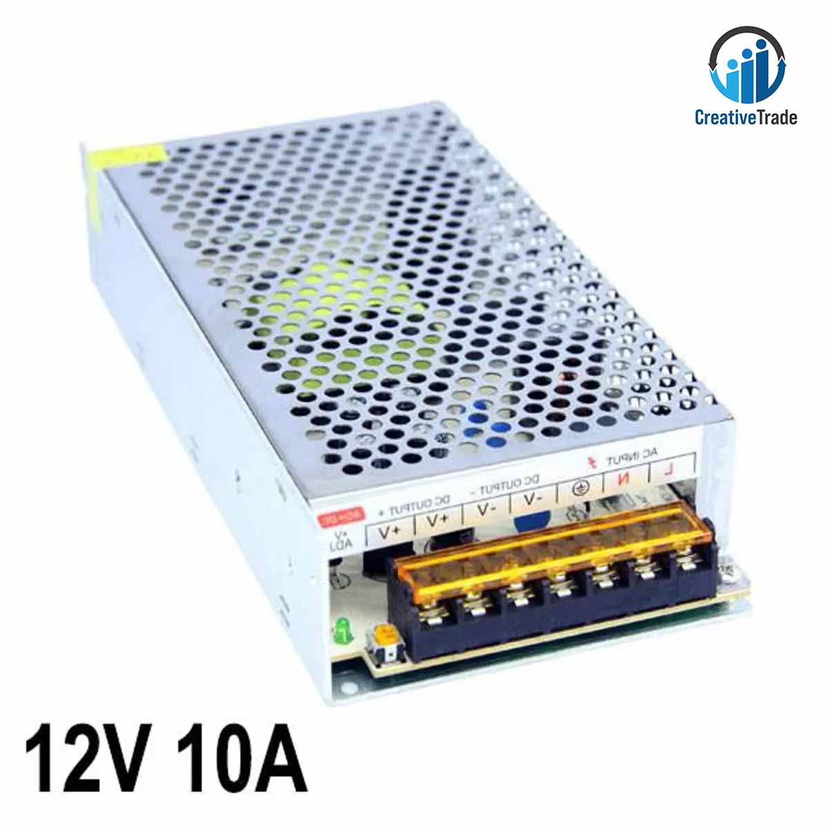 Picture of 12V 10A SMPS AC 220v To DC 12v 10A Power Supply Adaptor for 3D Printer, LED Driver, CCTV, Laser Cutting Machine, Stepper Motor Driver Power, Picture of 12V 10A SMPS AC 220v To DC 12v 10A Power Supply Adaptor for 3D Printer, LED Driver, CCTV, Laser Cutting Machine, Stepper Motor Driver Power,