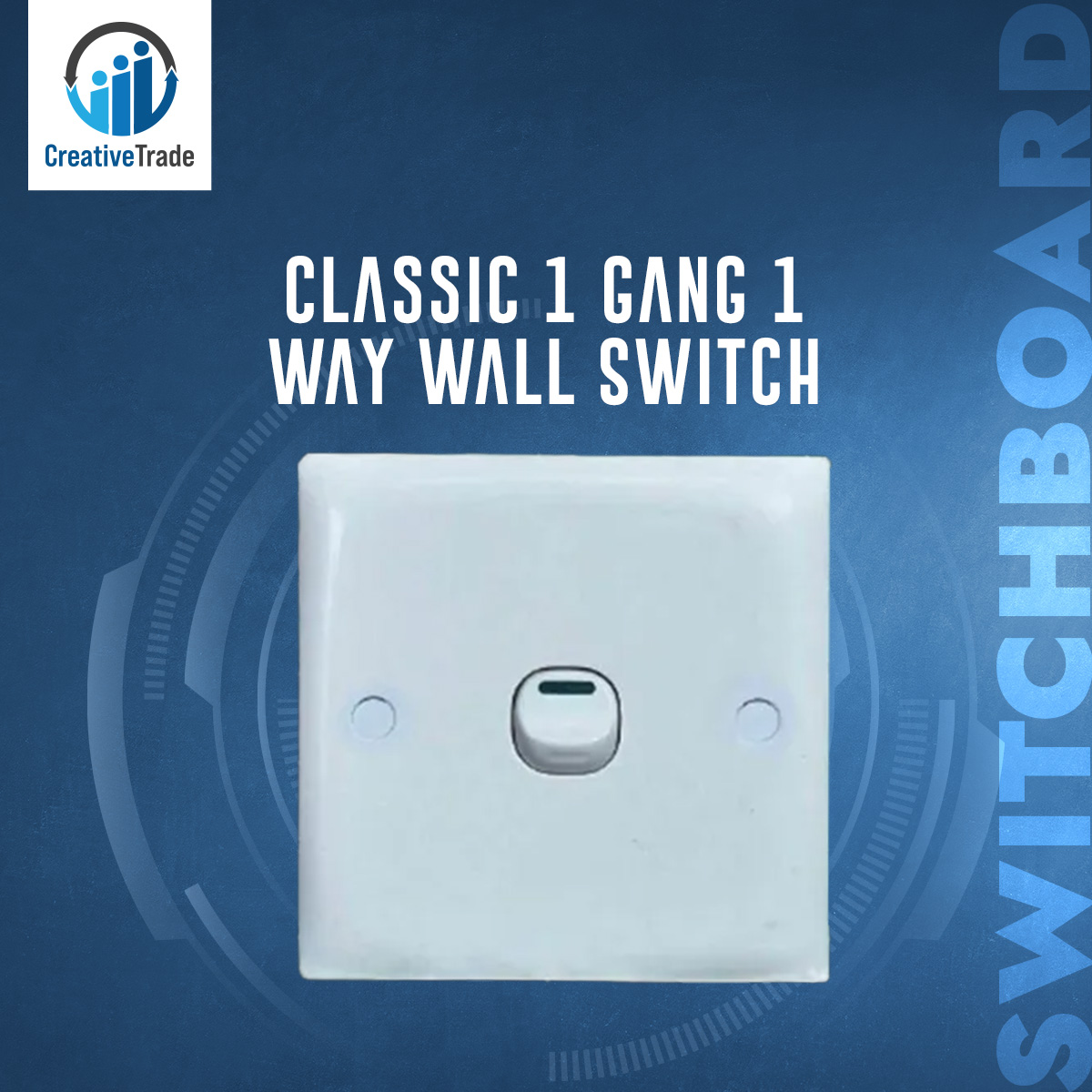 Picture of Classic 1 Gang 1 Way Wall Switch- 1 Piece