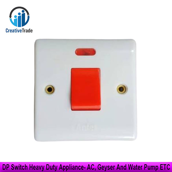 Picture of 1 Way 1 Gang DP Switch Heavy Duty Appliance- AC, Geyser And Water Pump ETC Picture of 1 Way 1 Gang DP Switch Heavy Duty Appliance- AC, Geyser And Water Pump ETC