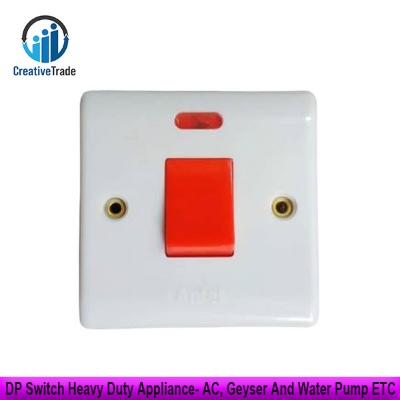Picture of 1 Way 1 Gang DP Switch Heavy Duty Appliance- AC, Geyser And Water Pump ETC Picture of 1 Way 1 Gang DP Switch Heavy Duty Appliance- AC, Geyser And Water Pump ETC