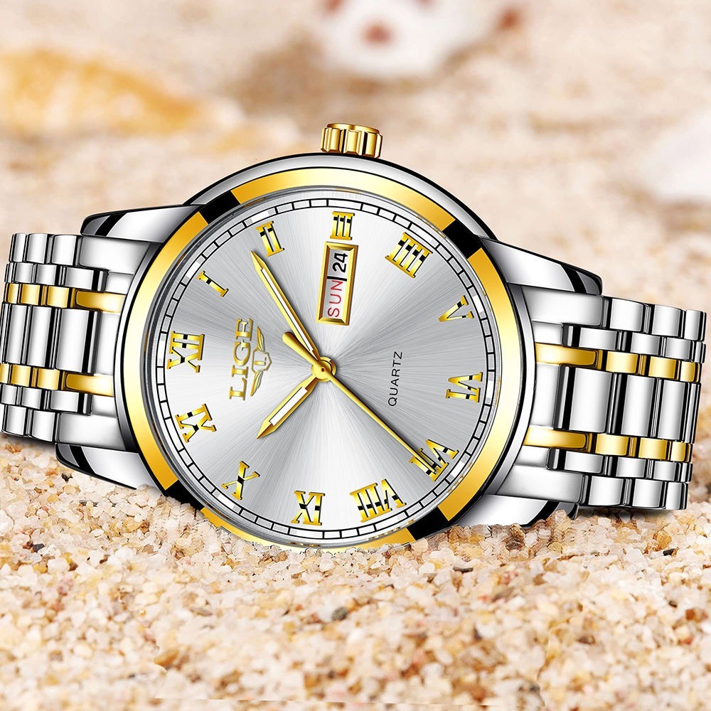 Picture of LIGE 9866B Mens Watches Top Luxury Brand Business Quartz Watch Men Military Sports Waterproof Dress Wristwatch
