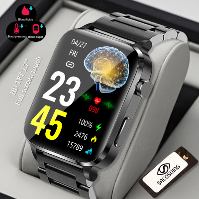 Picture of 2023 New Blood Sugar Monitor Health Smart Watch Men Temperature Blood Pressure Measurement IP68 Waterproof Sport Smart Watches for Men