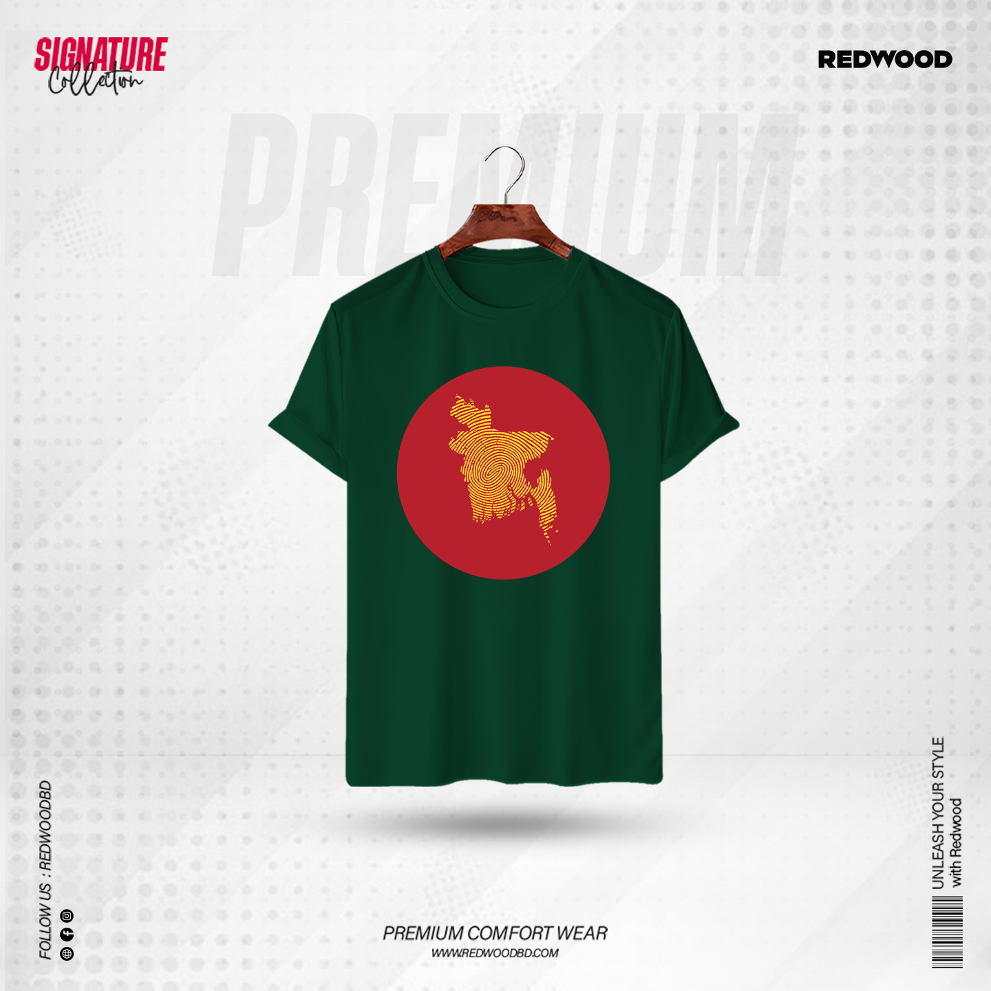 Picture of REDWOOD Premium T-Shirt "Bangladesh Flag"