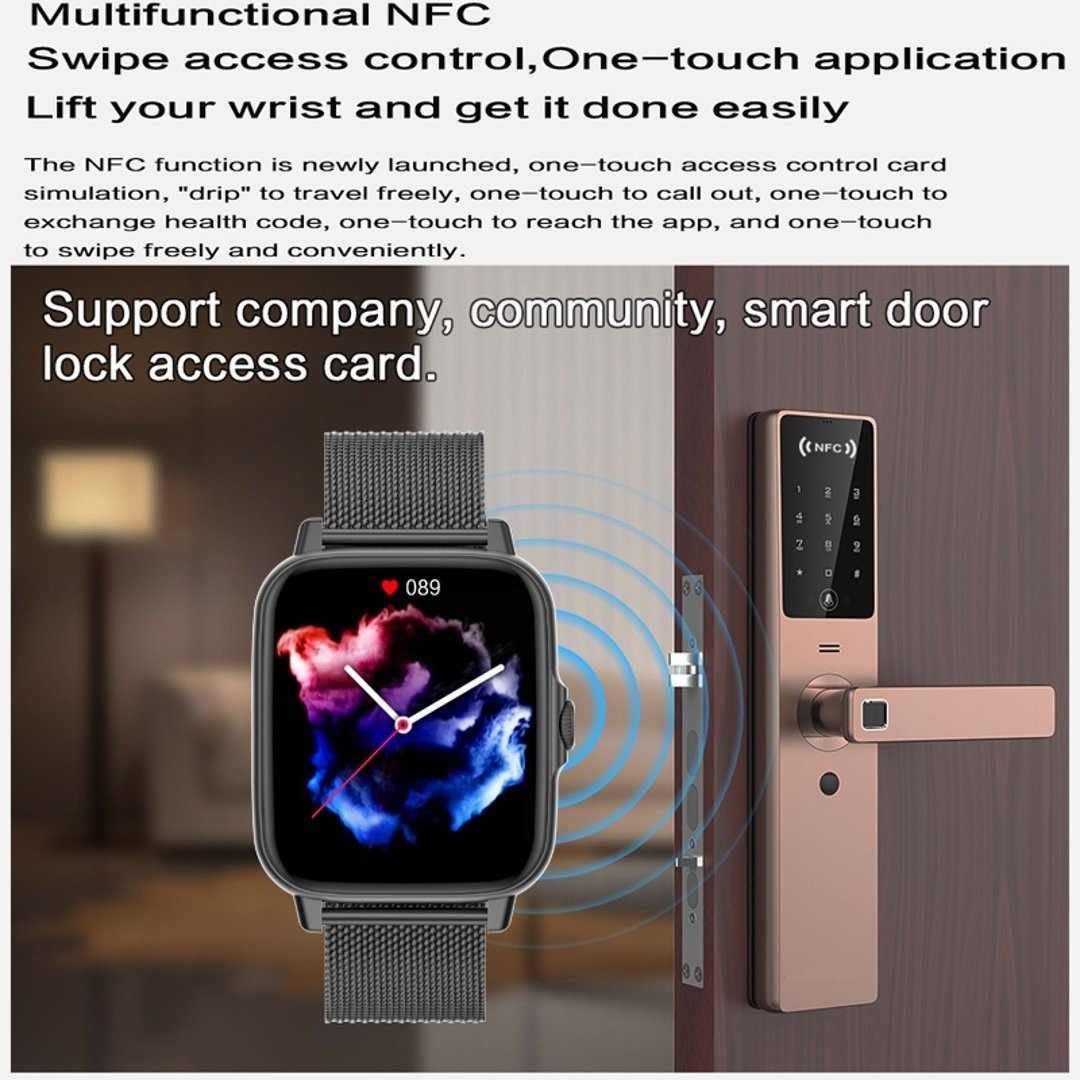 Picture of Original GT30 Smartwatch Bluetooth Phone Call Smart Watch 1.69 Inch Full Touch Screen Fitness Metal Wristwatches
