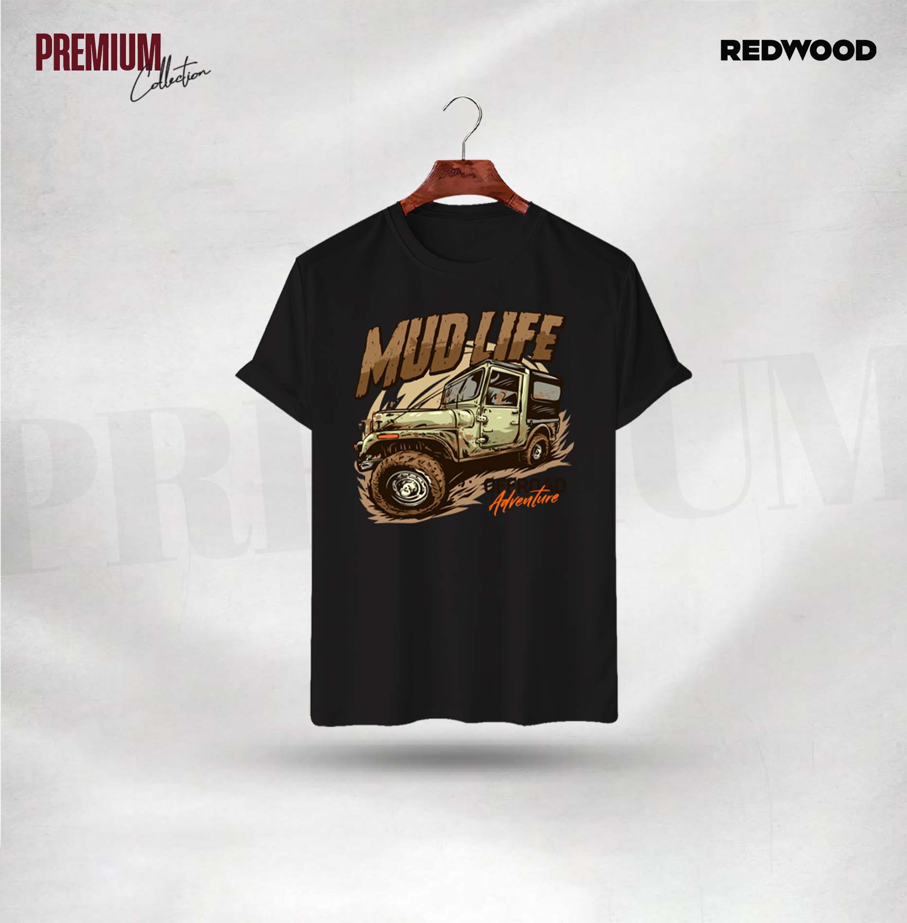 Picture of REDWOOD Premium T-Shirt - "Mud Life"