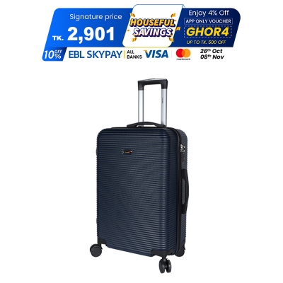 Picture of Travello  24 Inch City Ultra Light Weight Luggage-Trolley Black