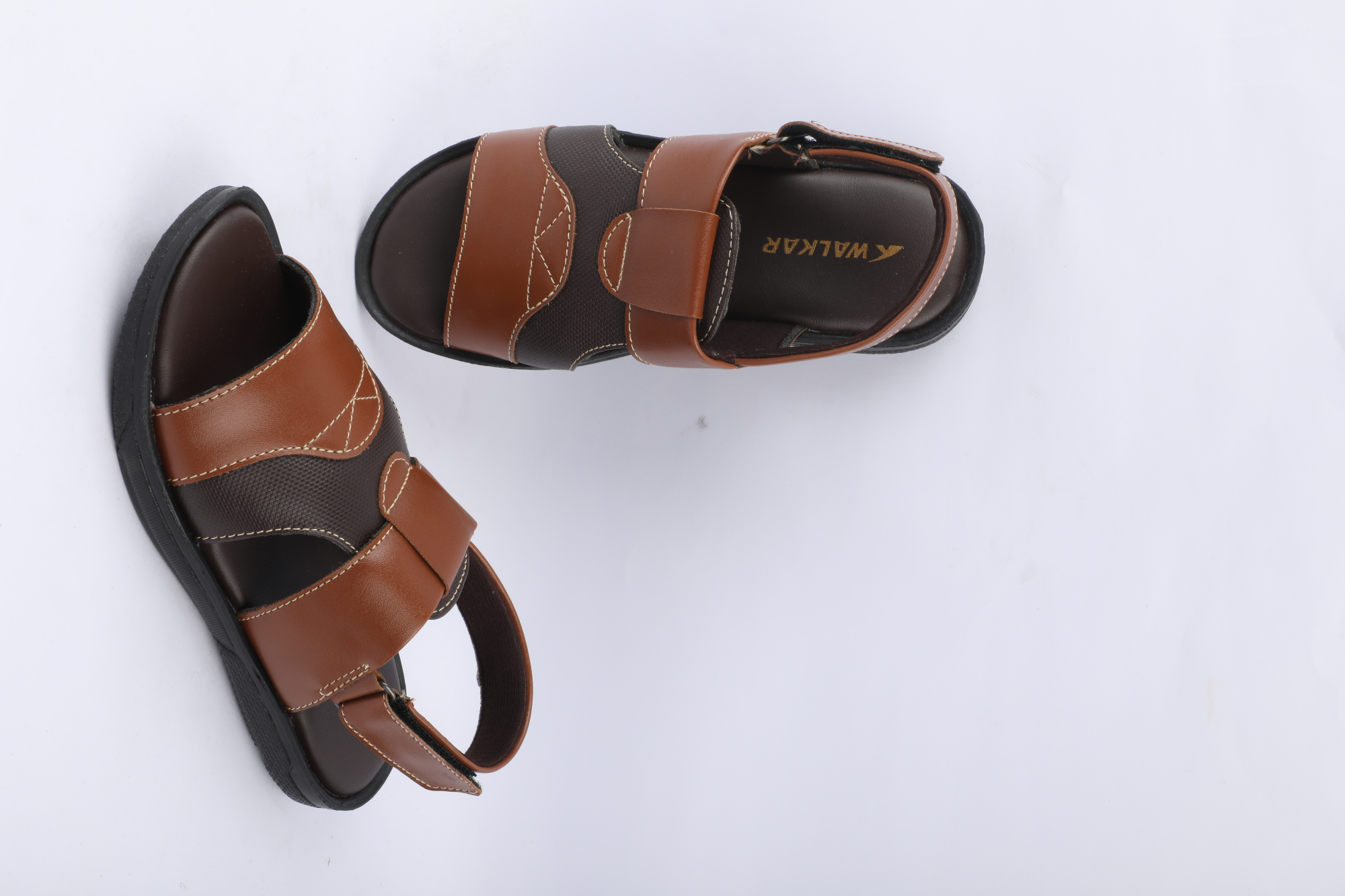 Picture of Boys Sandal Navy Brown Belt