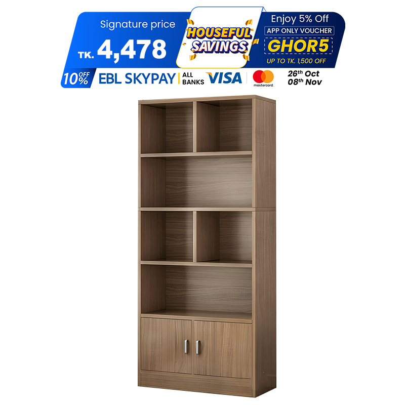 Picture of RK Furniture Best Choice Book Shelf Shelving Stand Display Shelve Engineered Wood Bookshelf Showpiece Rack with Storage Cabinet by RK Furniture Furniture Picture of RK Furniture Best Choice Book Shelf Shelving Stand Display Shelve Engineered Wood Bookshelf Showpiece Rack with Storage Cabinet by RK Furniture Furniture