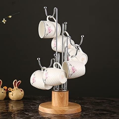 Picture of A.D.FRESH Wooden Coffee Mug Holder Tea Cup Stand - BB-9229