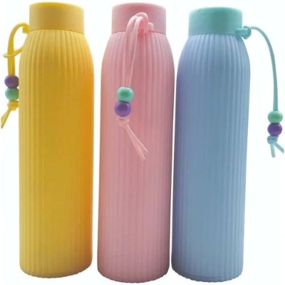 Picture of Glass Water Bottle with Handle -500ml - BB-9181