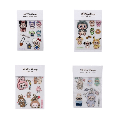 Picture of Labubu & The Monsters Nail Art Stickers | Premium Quality Exclusive Design Collectibles | Mystery Surprise Gifts for Friends & Family | China Made - 4 Pcs Set Picture of Labubu & The Monsters Nail Art Stickers | Premium Quality Exclusive Design Collectibles | Mystery Surprise Gifts for Friends & Family | China Made - 4 Pcs Set