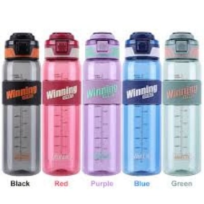 Picture of 1000ml Large Capacity Portable Winning Spirit Motivational Water Bottle - BB-9115