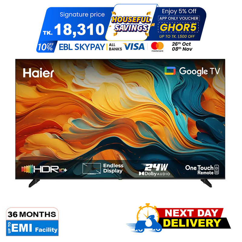 Picture of Haier 32" Bezel Less Google TV H32K85FX