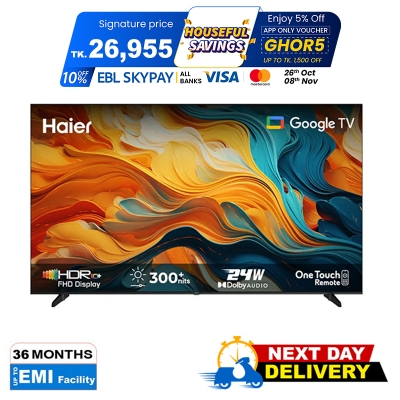 Picture of Haier 43" Smart FHD Bezel-Less Google TV (H43K85FFX)