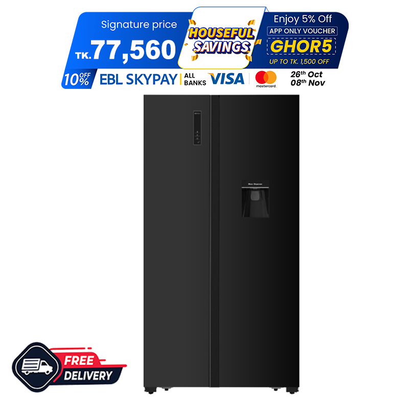 Picture of VISION Glass Door Refrigerator Side By Side Inverter SHR 566 Liter