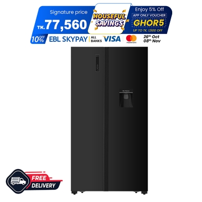 Picture of VISION Glass Door Refrigerator Side By Side Inverter SHR 566 Liter