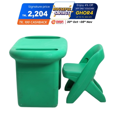 Picture of Scholar Table with Chair Green