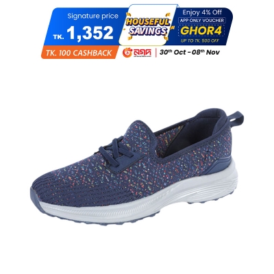 Picture of Walkar Ladies Sports Shoe Navy-CKD