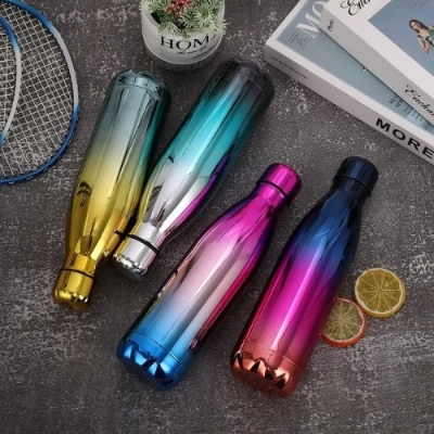 Picture of 500ml Double-Wall Insulated Vacuum Flask Stainless Steel Water Bottle For Girls Colorful BPA Free Thermos for Sport Water Bottle - BB-8069