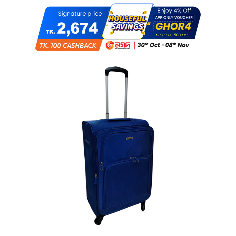 Picture of Travello  Canopus (20") Made with Strong MS trolley handle Security lock Ultra Lightweight Blue