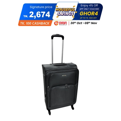 Picture of Travello Canopus (20") Made with Strong MS trolley handle Security lock Ultra Lightweight Black