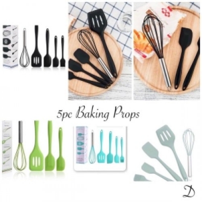 Picture of Easy Baking 5 Piece Silicone Baking Utensil Set - BB-2543