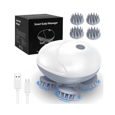 Picture of Scalp Head Hair Massager Electric Health Care Antistress Relax Body Massager Deep Saude Tissue Prevent Body Massage