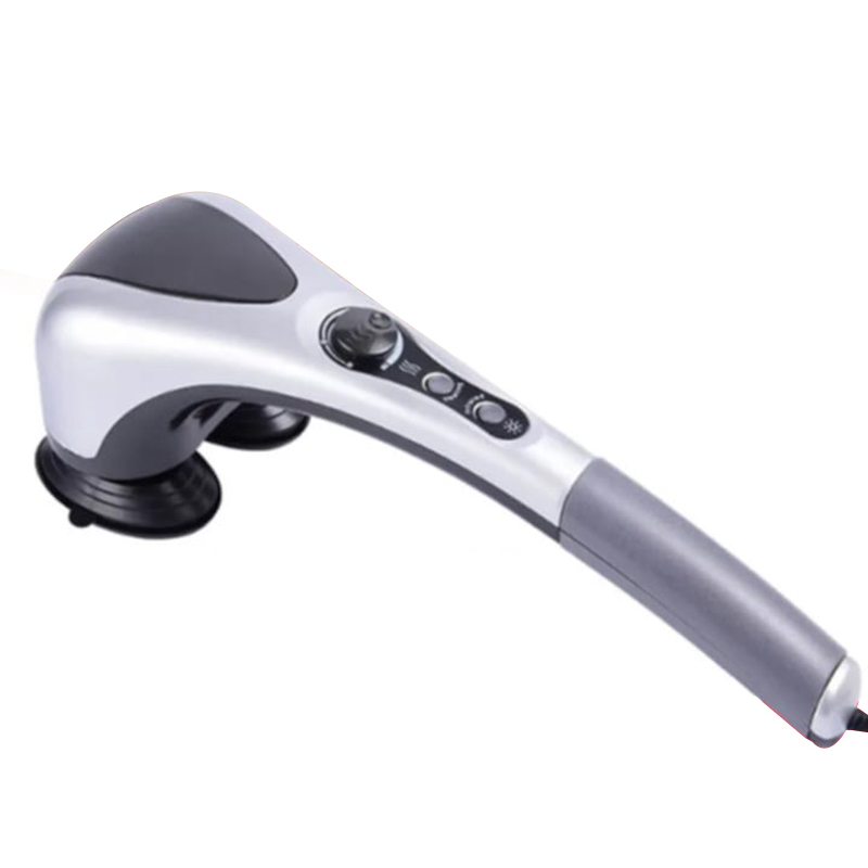 Picture of Electric Handheld Back Massager Infrared Heating Hammer Massager With Double Head Used To Full Body Massage Pain Relief