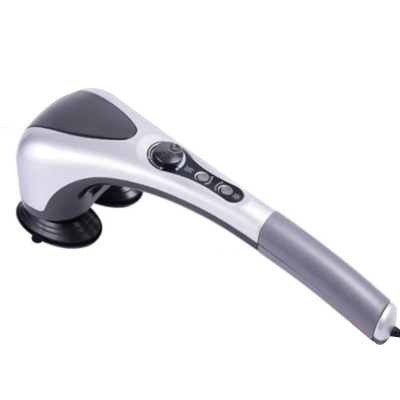 Picture of Electric Handheld Back Massager Infrared Heating Hammer Massager With Double Head Used To Full Body Massage Pain Relief