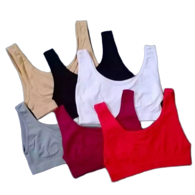 Picture of Cotton sports bra for girls and women - 4 piece - Bra