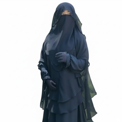 Picture of Three part hoodie niqab full coverage hoodie niqab jorjet niqab niqab for prayer