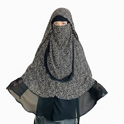 Picture of Three part hoodie niqab-full coverage jorjet niqab