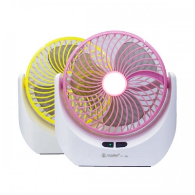 Picture of Joy Super Lithium rechargeable Mini Table Fan with LED light - JY-1880 - BB-7697