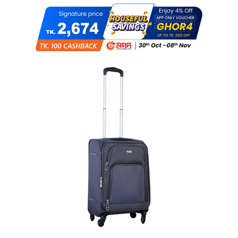 Picture of Travello Canopus (20") Made with Strong MS trolley handle Security lock Ultra Lightweight Gray